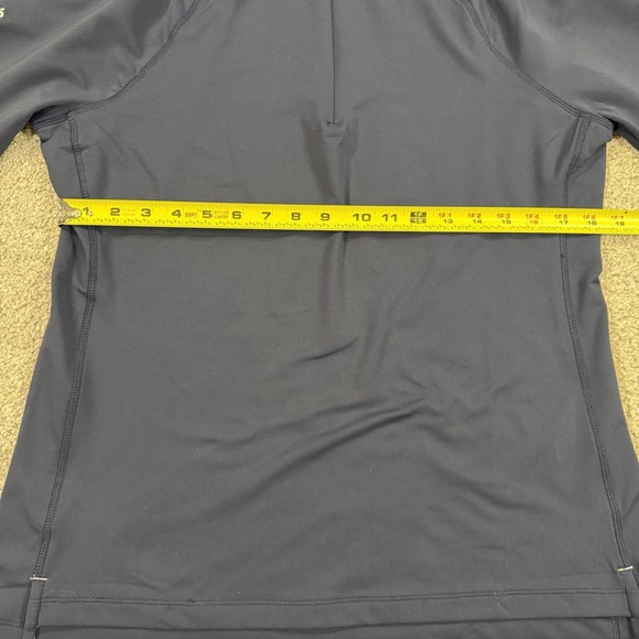 Peter Millar 1/4 Zip Pullover L Solid Navy Performance Stretch UPF 50+ Women's - Picture 6 of 9